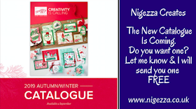 Nigezza Creates getting the New Stampin' Up! catalogue ready for sending out to customers old and new