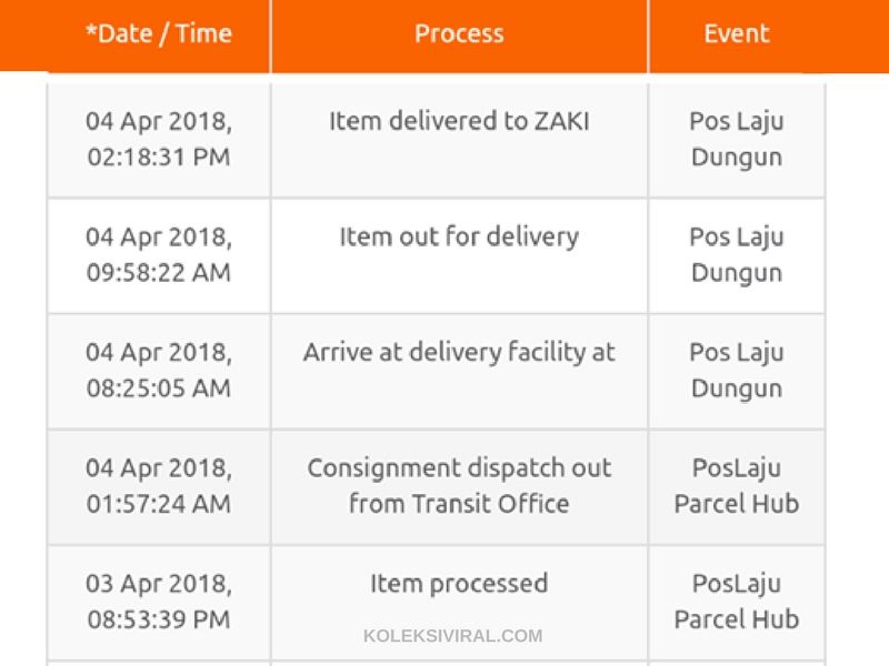 Poslaju tak update tracking