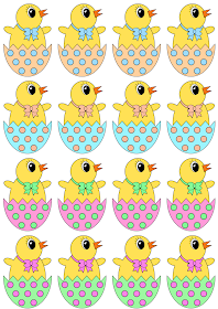 free easter egg hunt printable easter chick