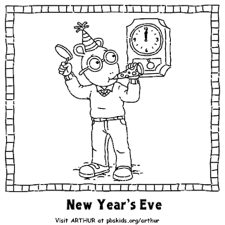 Happy New Year Coloring Pages