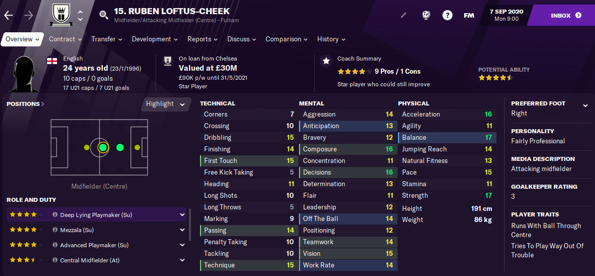 FM21 Ruben Loftus Cheek