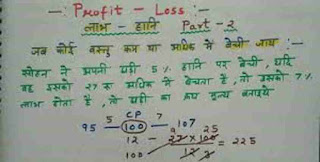 Profit and Loss Hindi