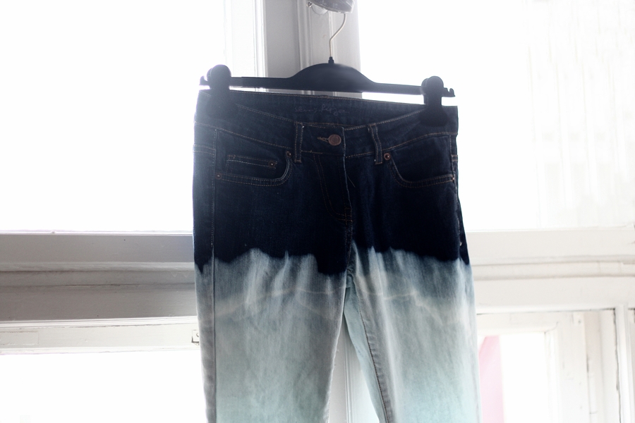 DIY bleached jeans