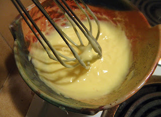 Bowl of Freshly made Hollandaise sauce