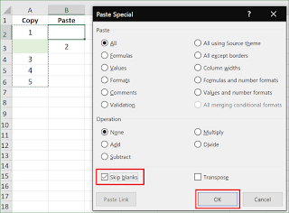 Paste Special Shortcuts Excel