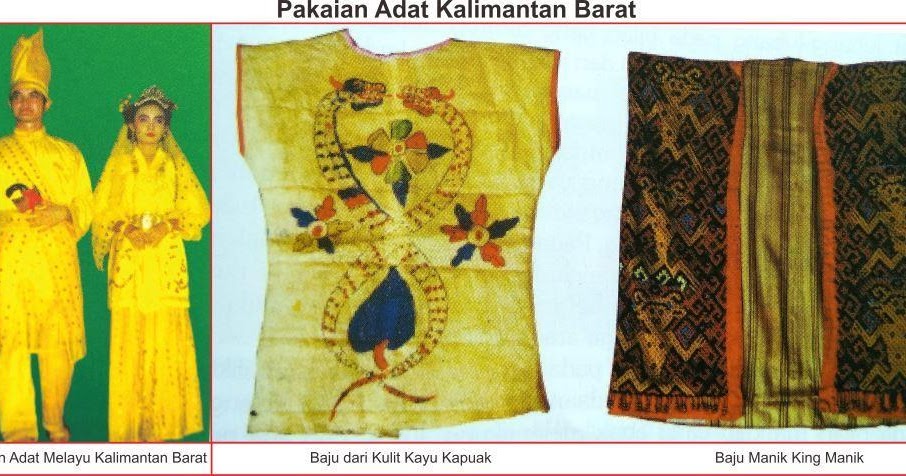 Pakaian Adat Kalimantan Barat Lengkap Gambar dan 