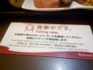 Eating now.