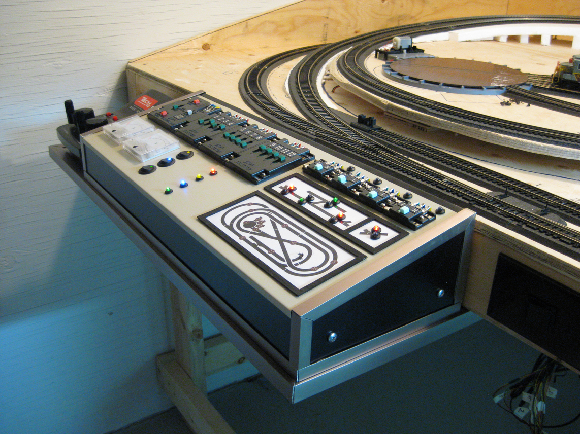 Model train control panel