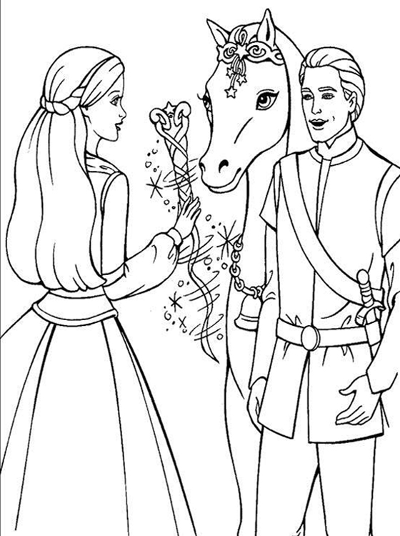 Barbie Coloring Pages For Kids 7