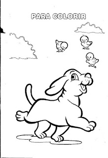 Desenho cachorro colorir