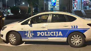 Машина полиции в Черногории