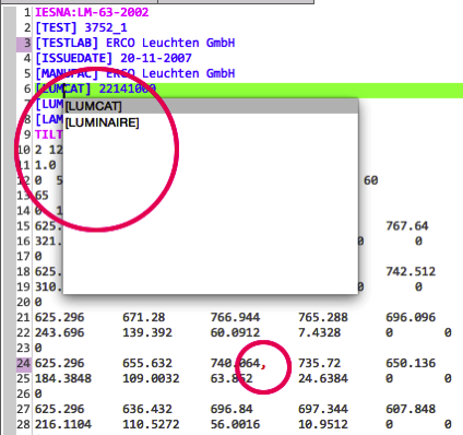 Ies syntax color content assist