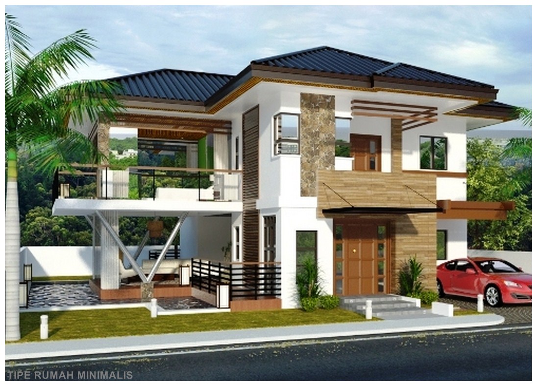 home design interior singapore Rumah 2 Lantai  Dengan Batu  