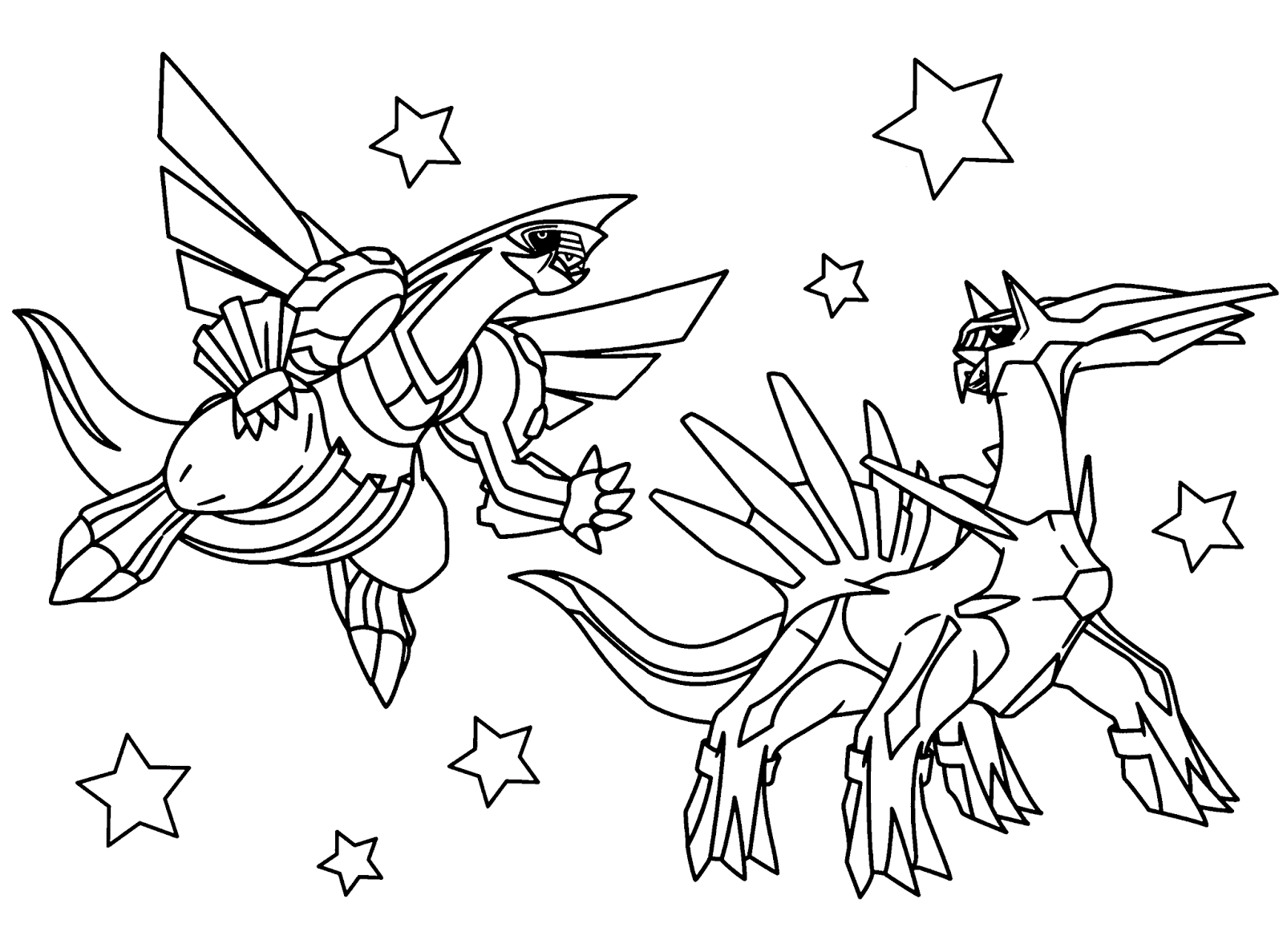 Free Legendary Pokemon  Coloring  Pages  For Kids