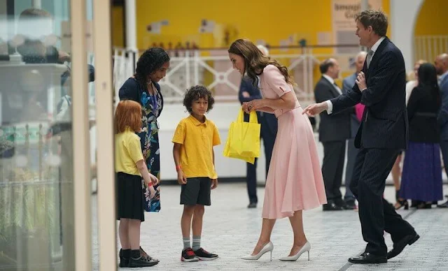 The Princess of Wales wore a pink Beulah London dress, which she first sported at Wimbledon in 2021