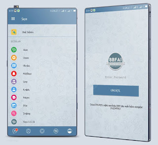 BBM Mod Telegram Style theme versi 3.3.2.32 Apk