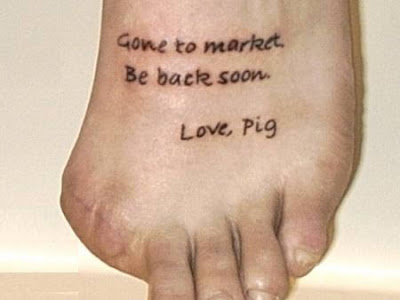 Crazy Foot Tattoos Seen On www.coolpicturegallery.net