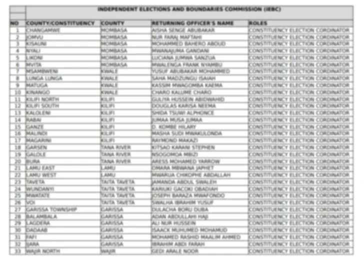 IEBC Shortlisted Candidates for Various Positions [PDF] – Check Details Here