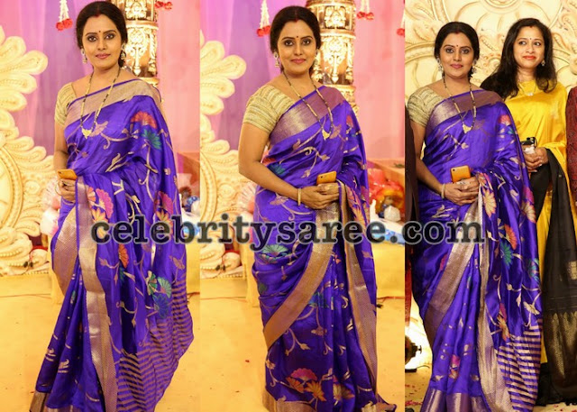 Mallika Purple Uppada Silk Saree