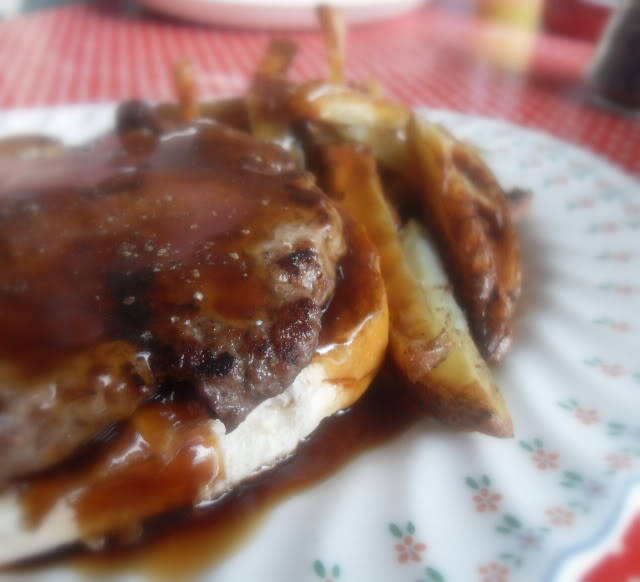 Hot Hamburger Platter Dinner