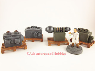 New shipment of laboratory equipment scenery for 25-28mm wargaming.