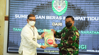 Sebanyak 20.000 Paket Beras, Siap Disalurkan Melalui Kodim dan Koramil