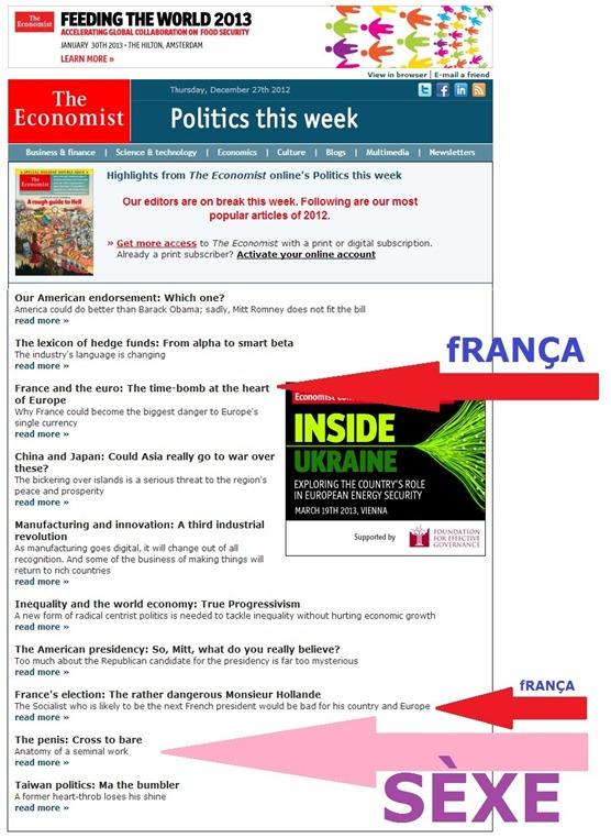 Articles los mai visitats de The Economist 2012