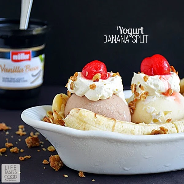 Banana Split with Yogurt