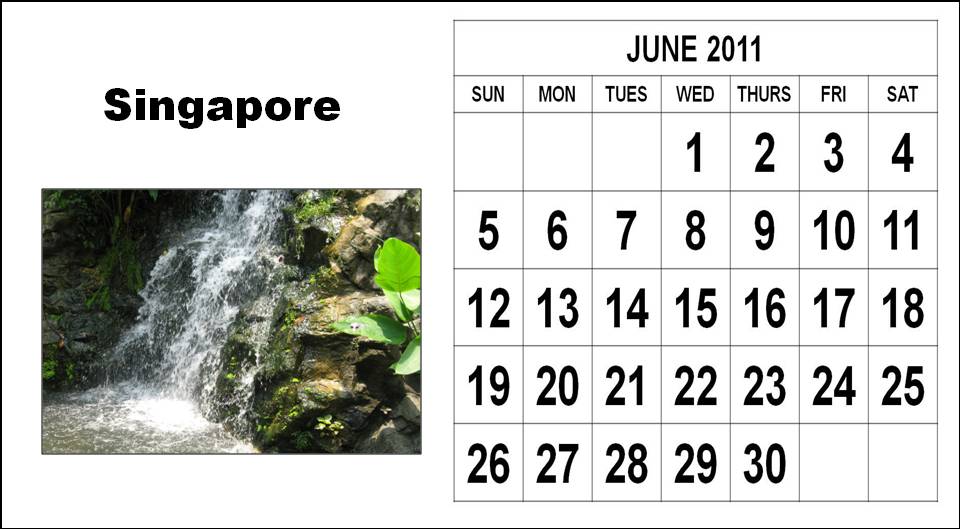 singapore school holidays 2011. June+2011+calendar+canada