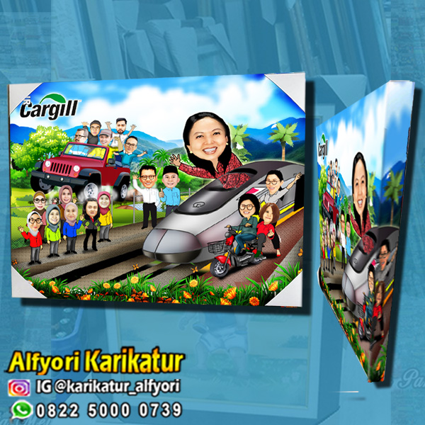 Kereta Cepat KCIC Karikatur Alfyori