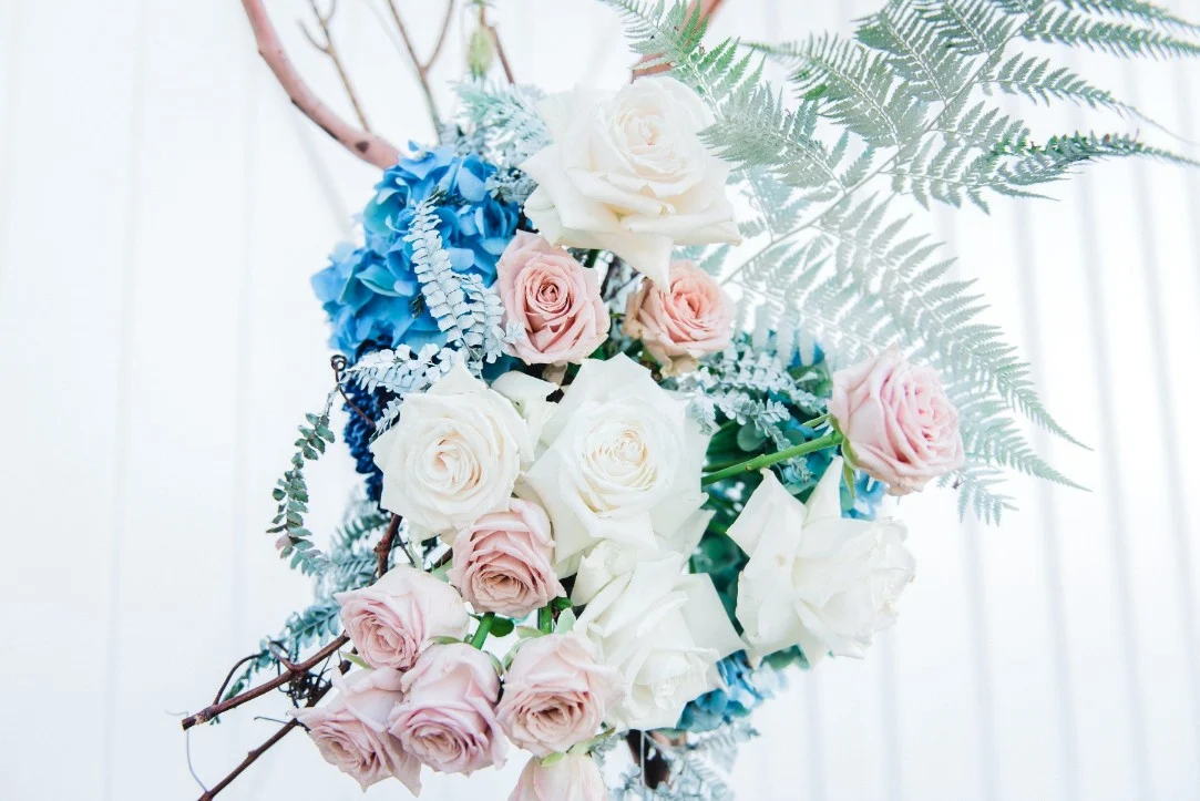 BLUE FLORALS BOHO GOLD COAST WEDDING INSPIRATION AUSTRALIAN DESIGNER