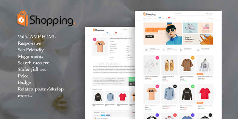  Update: Shopping AMP HTML v1.2 Responsive Blogger Template 