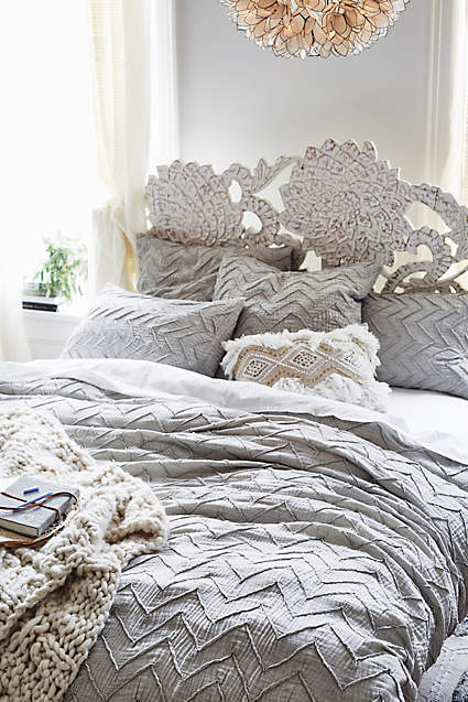 colorful bohemian bedrooms, bedding, and furniture from Anthropologie's Spring 2016 Look Book Collection
