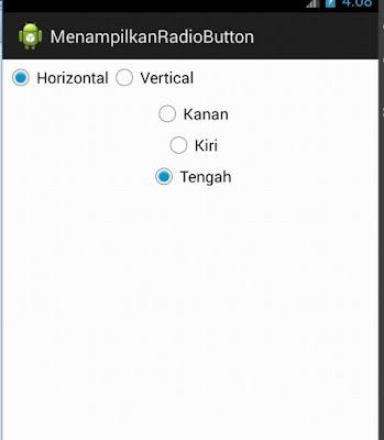 Tutorial Android 6 - Cara Membuat Radio Button