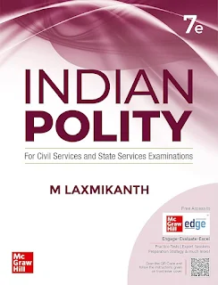 Book cover image for Indian polity by M Laxmikanth