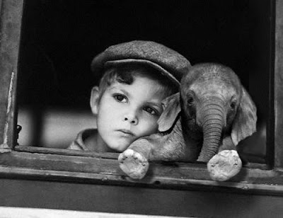 Boy with Baby Elephant