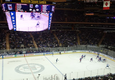 Madison Square Garden. New York Rangers-Winnipeg Jets.