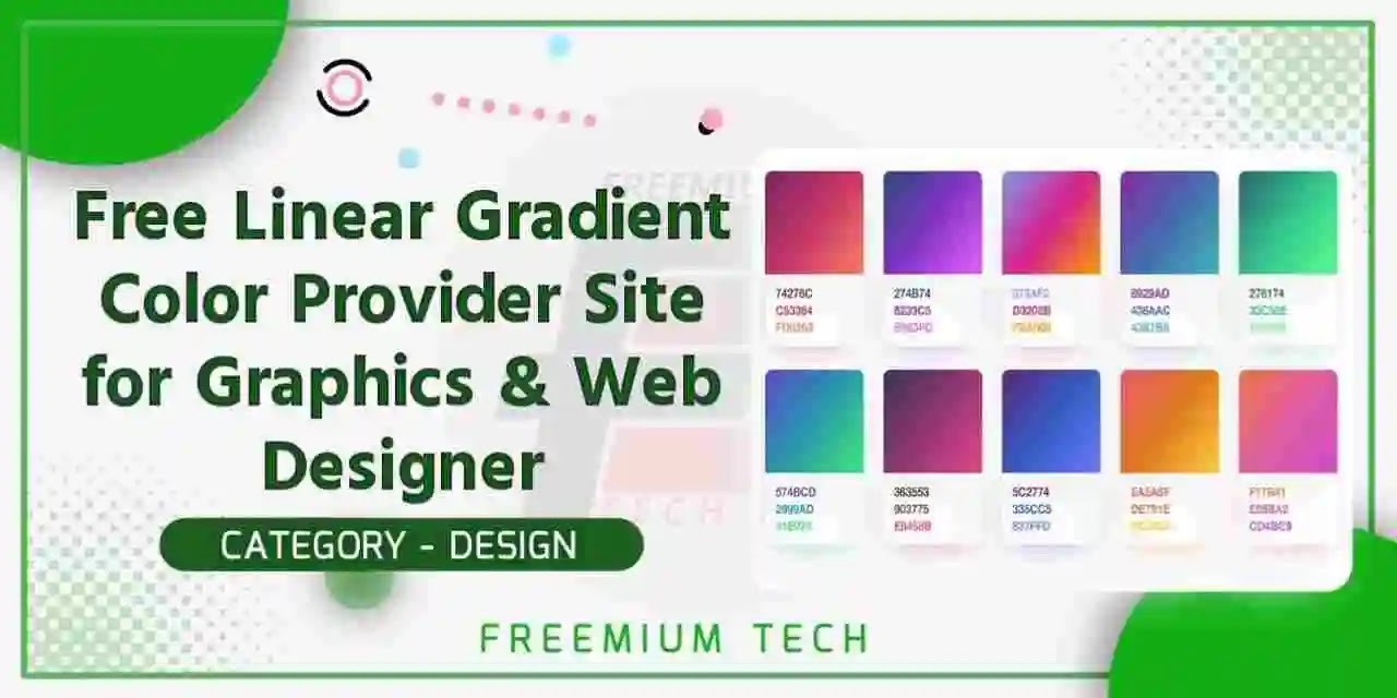 Free Linear Gradient Color Provider Site for Graphics & Web Designer
