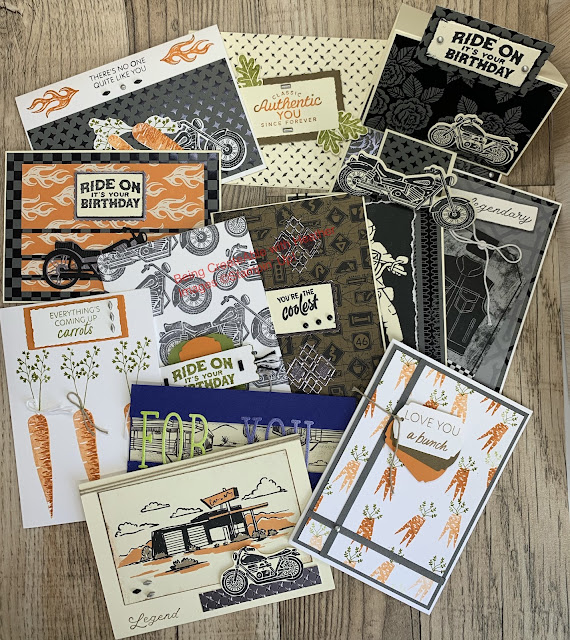 Card Class using Ready to Ride and Thanks a Bunch Stampin' Up!