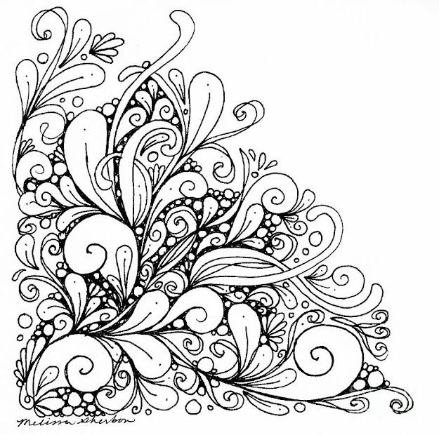 Heart Doodle Art Coloring Pages