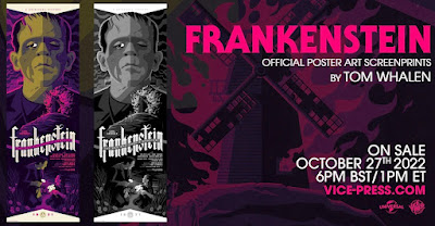 Universal Monsters Frankenstein Screen Print by Tom Whalen x Vice Press