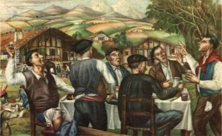 pays basque autrefois repas fête
