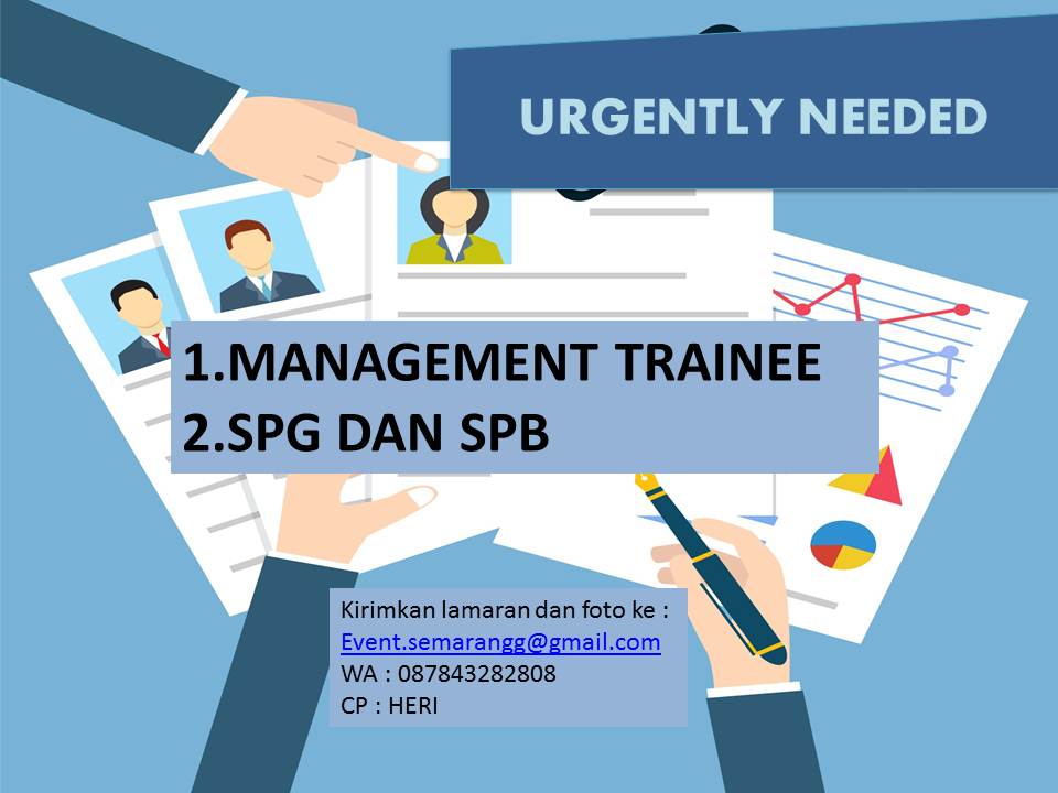 Lowongan Kerja Management Trainee & SPG/ SPB untuk Event 