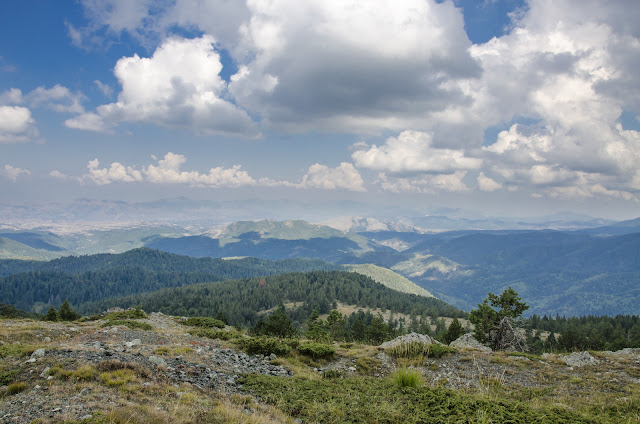 View from Dobro Pole - Macedonian / Greek border