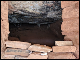 Check inside the Window of the Dwelling in Mule Canyon Blanding Utah