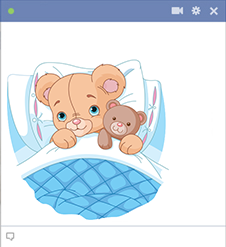 Pillow teddy bears emoticon