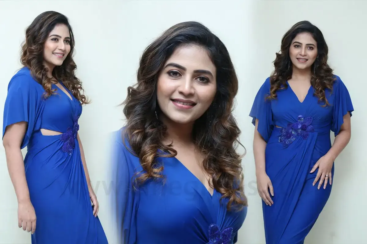 Anjali poses elegantly during Game Changer press event