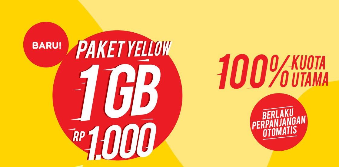 Cara beli paket Data Internet iM3 Termurah Yellow
