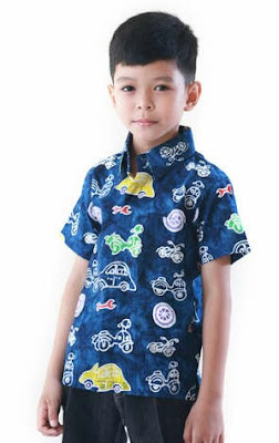 Model Baju Batik Anak Laki Laki Kekinian