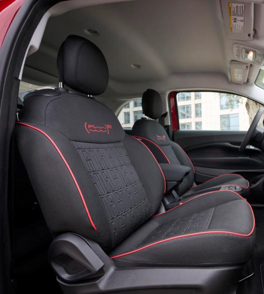 2024 Fiat 500e RED USA Seats